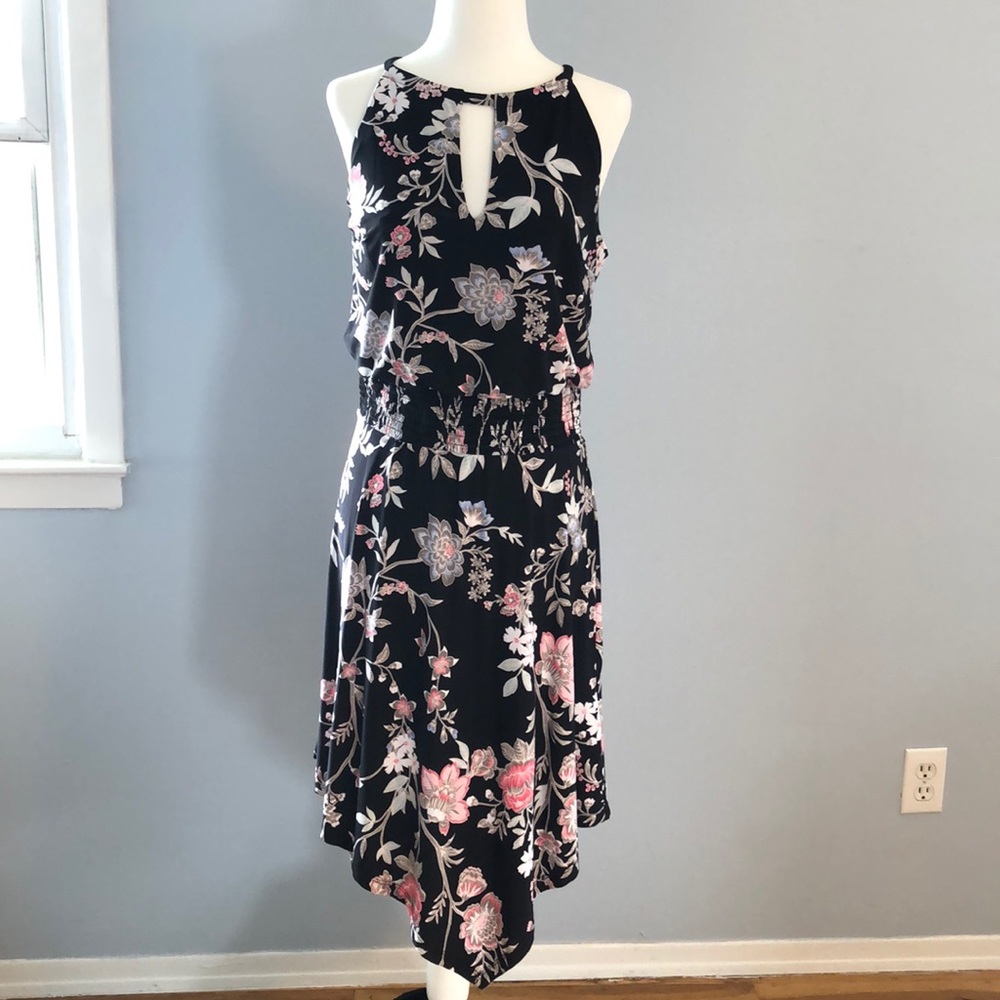 INC Handkerchief Hemline Dress PETITE